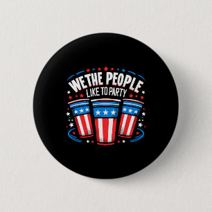 Badge Rond 5 Cm Nous Les Gens Aiment Faire La Fête Bière Pong Funn