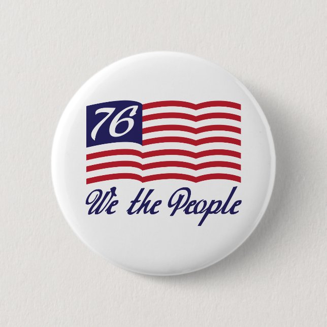 Badge Rond 5 Cm Nous les personnes '76 (Devant)
