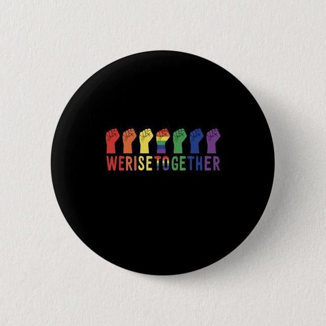 Badge Rond 5 Cm Nous montons la fierté LGBT (Devant)