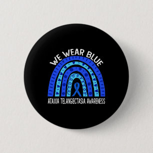 Badge Rond 5 Cm Nous Portons Le Ruban Bleu Arc-en-ciel Pour la Sen