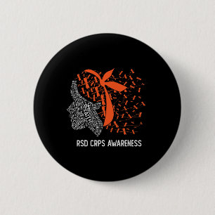 Badge Rond 5 Cm Nous Portons L'Orange Pour La Connaissance Des Crp
