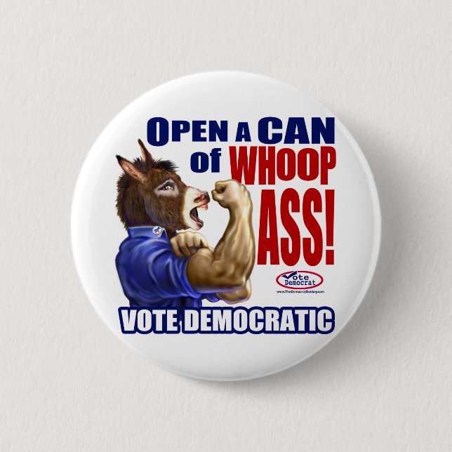 Badge Rond 5 Cm Nous pouvons le faire bouton d'âne (Devant)