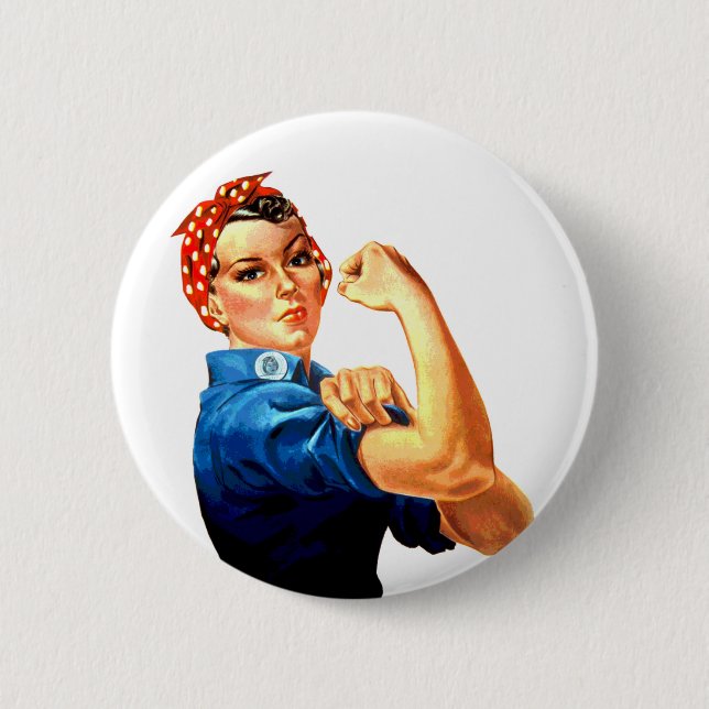 Badge Rond 5 Cm Nous pouvons le faire Rosie la propagande 2ÈME GUE (Devant)