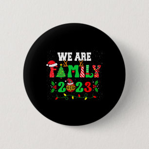 Badge Rond 5 Cm Nous Sommes Famille Pyjamas De Noël Amusants Jeu D