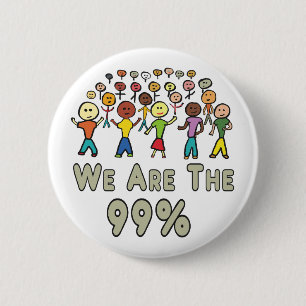 Badge Rond 5 Cm Nous Sommes Les 99%