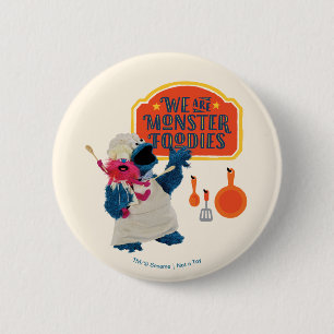 Badge Rond 5 Cm Nous sommes les gourmands du monstre