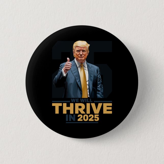 Badge Rond 5 Cm Nous Verrons En 2025 ! (Devant)