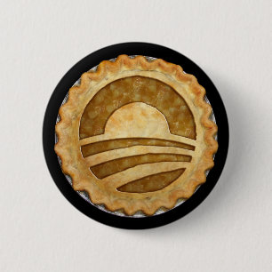 Badge Rond 5 Cm "Nous voulons le tarte !" Bouton de tarte d'Obama