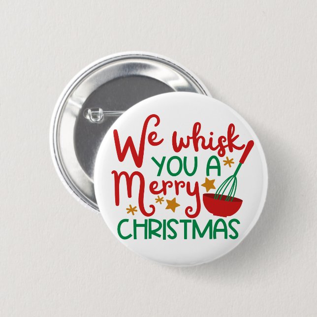 Badge Rond 5 Cm Nous vous balançons un joyeux Noël (Devant & derrière)