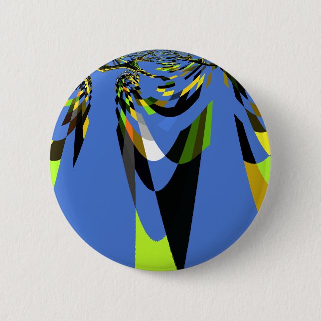 Badge Rond 5 Cm Nouveau bleu (Devant)