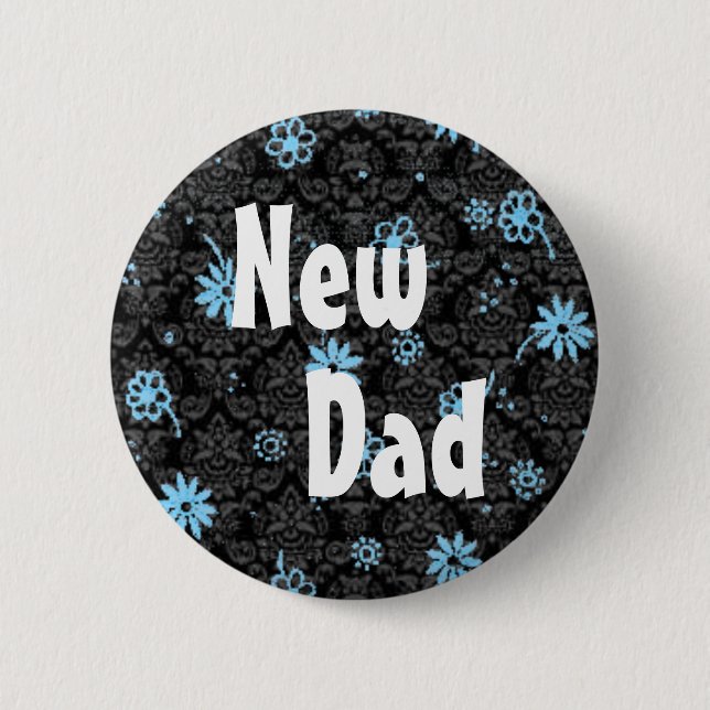 Badge Rond 5 Cm Nouveau bouton de papa (Devant)