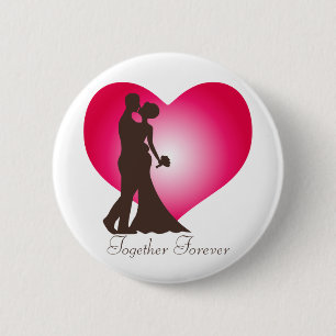 Badge Rond 5 Cm Nouveau couple marié