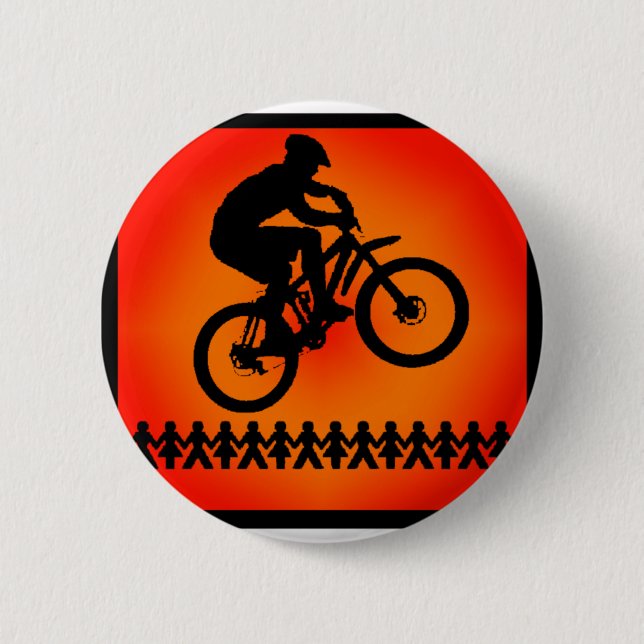 BADGE ROND 5 CM NOUVEAU DE VÉLO QUALIFIÉ (Devant)