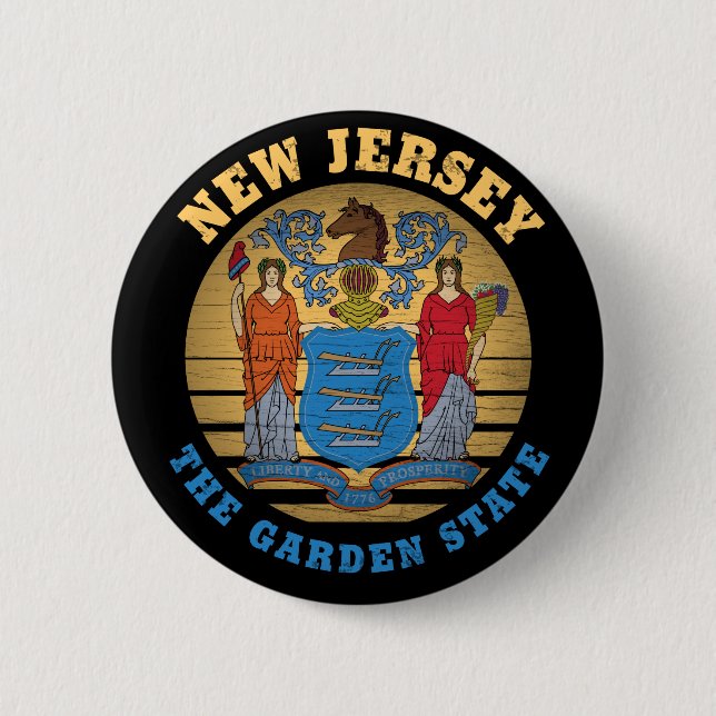 BADGE ROND 5 CM NOUVEAU DRAPEAU JERSEY GARDEN (Devant)