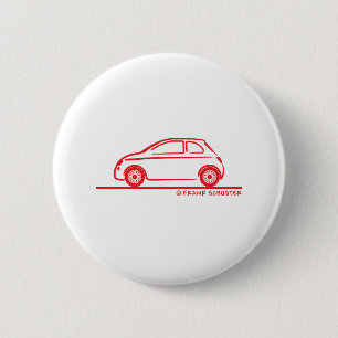 Badge Rond 5 Cm Nouveau Fiat 500 Cinquecento
