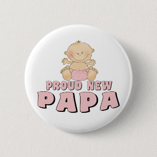 Badge Rond 5 Cm NOUVEAU garçon FIER de papa