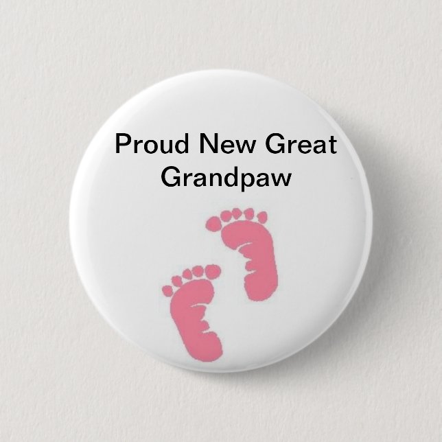 Badge Rond 5 Cm Nouveau grand Grandpaw fier (Devant)