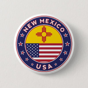 Badge Rond 5 Cm Nouveau-Mexique