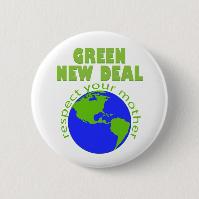 Badge Rond 5 Cm Nouveau pacte vert (Devant)