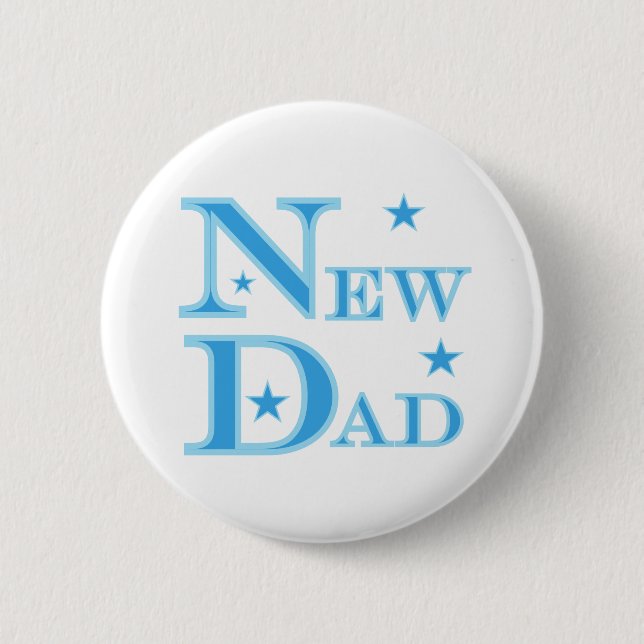 Badge Rond 5 Cm Nouveau papa (Devant)