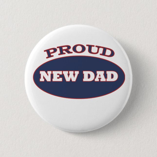 Badge Rond 5 Cm nouveau papa fier (Devant)