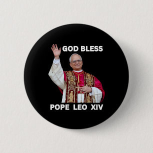 Badge Rond 5 Cm Nouveau Pape Leo Xiv Cadeaux catholiques Merch Sou