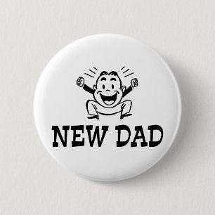 Badge Rond 5 Cm Nouveau père