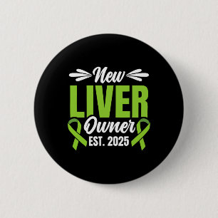 Badge Rond 5 Cm Nouveau propriétaire de foie estimé 2025 - Receveu