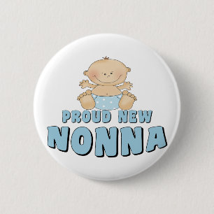 Badge Rond 5 Cm NOUVEAU T-shirt FIER de Nonna