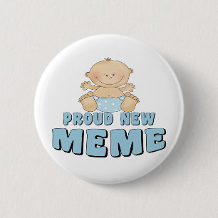 Badge Rond 5 Cm Nouveau T-Shirt Mème Fier