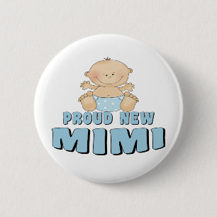 Badge Rond 5 Cm NOUVEAU T-shirt Mimi FIER