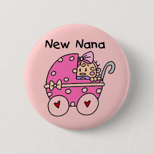 Badge Rond 5 Cm Nouveaux T-shirts et cadeaux de Nana de bébé