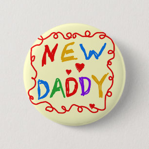 Badge Rond 5 Cm Nouveaux T-shirts et cadeaux de papa de couleurs