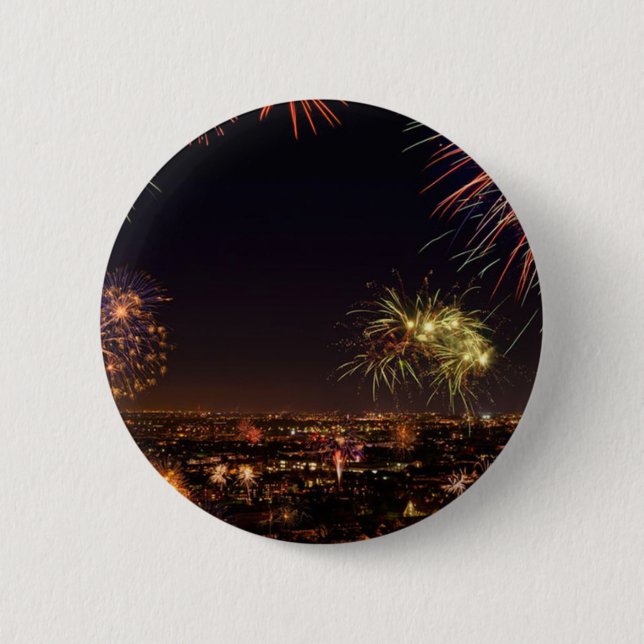 Badge Rond 5 Cm Nouvel An (Devant)