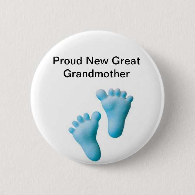 Badge Rond 5 Cm Nouvel arrière grand-mère fier (Devant)