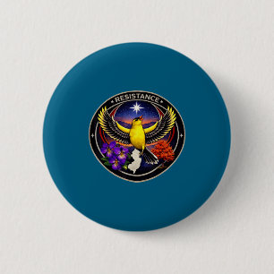 Badge Rond 5 Cm Nouvelle alliance de résistance des oiseaux rebell