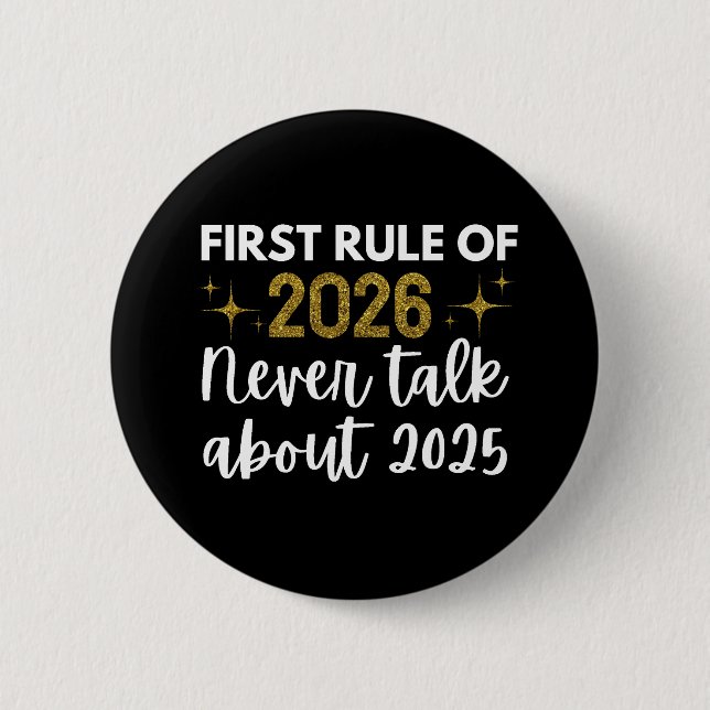 Badge Rond 5 Cm Nouvelle année 2026 Drôle  (Devant)