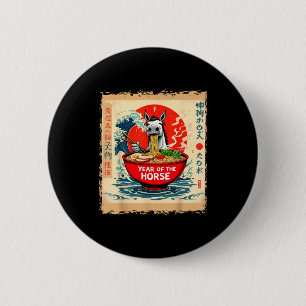 Badge Rond 5 Cm Nouvelle année zodiacale chinoise du cheval 2026 r