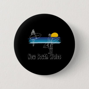 Badge Rond 5 Cm Nouvelle-Galles du Sud Plage de surf Surf Mec Girl