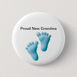 Badge Rond 5 Cm Nouvelle grand-maman fière