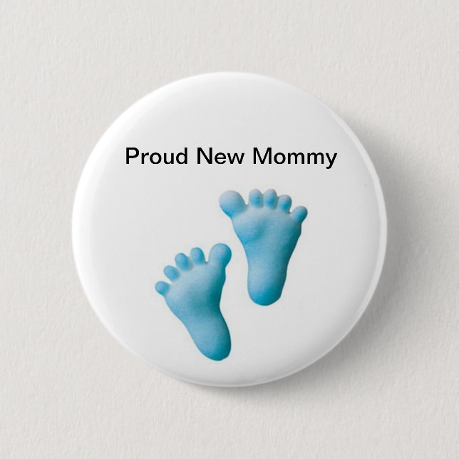 Badge Rond 5 Cm Nouvelle maman fière (Devant)