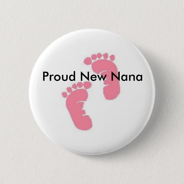 Badge Rond 5 Cm Nouvelle Nana fière (Devant)