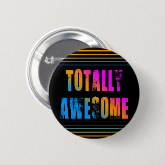 BADGE ROND 5 CM NOUVELLE VAGUE VINTAGE ANNÉES 80 RÉTRO TOTALEMENT