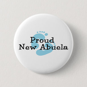 Badge Rond 5 Cm Nouvelles empreintes de pas fières de bébé
