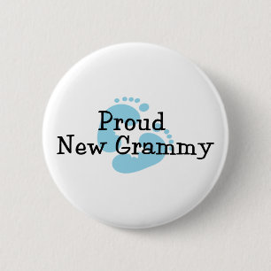 Badge Rond 5 Cm Nouvelles empreintes de pas fières de bébé de
