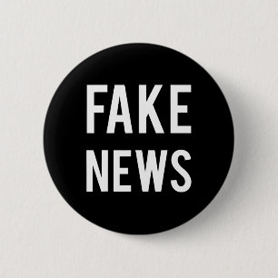 Badge Rond 5 Cm Nouvelles fausses informations média Politique Tru