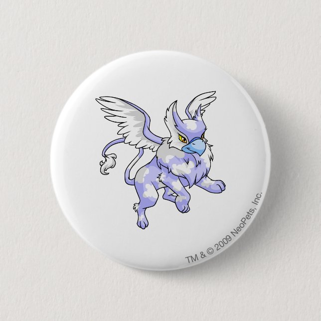 Badge Rond 5 Cm Nuage d'aire (Devant)