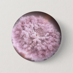 Badge Rond 5 Cm Nuage De Débris De Deux Étoiles Neutrons