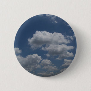 Badge Rond 5 Cm Nuages