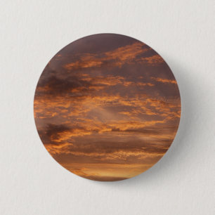 Badge Rond 5 Cm Nuages de coucher de soleil I Photographie de ciel